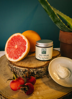 NAMAWE Day Cream with aloe vera, tallow and citrus in a 60ml jar
