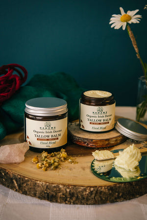 Deluxe Organic Dexter Tallow Balm with Floral Essential Oil Blend