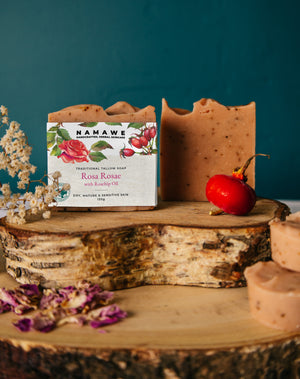 Rosa Rosae with Rosehip Oil. Artisan Tallow Soap Bar