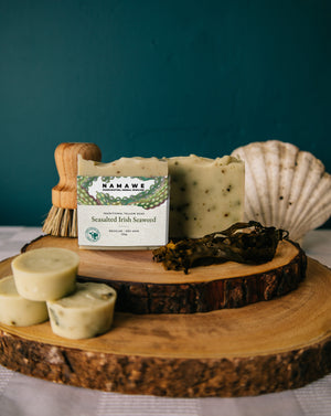 Sea-salted Irish Seaweed. Artisan Tallow Soap Bar
